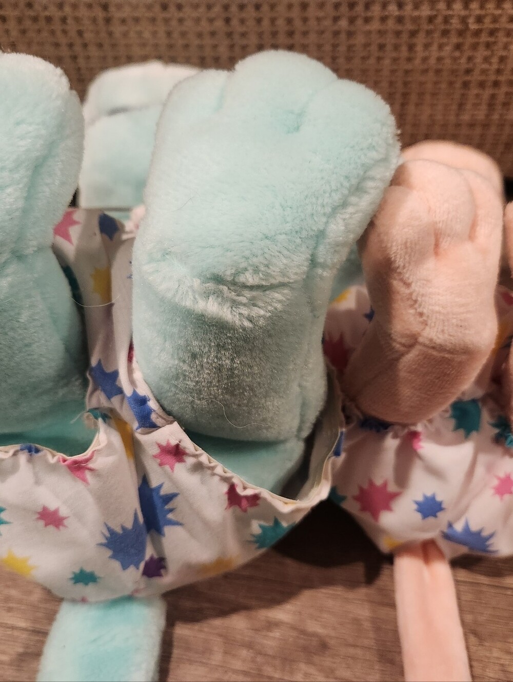Set of 2 Gund Pink & Teal ZWIBBLE DIBBLE Plush Toys From Late 80s Early 90s - Picture 10 of 11